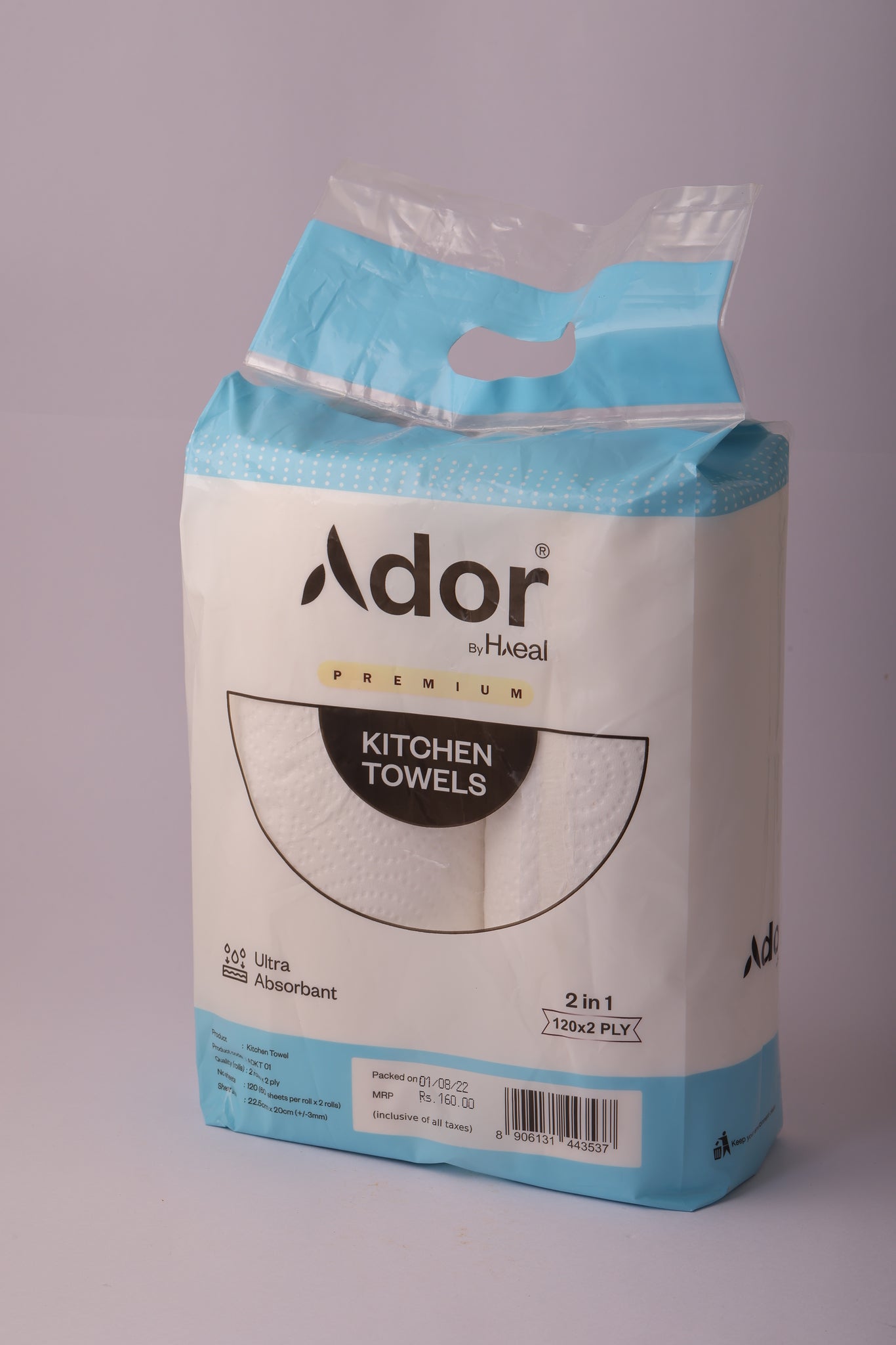 ADOR KITCHEN TOWEL 120*2ply (2 in 1 pack)