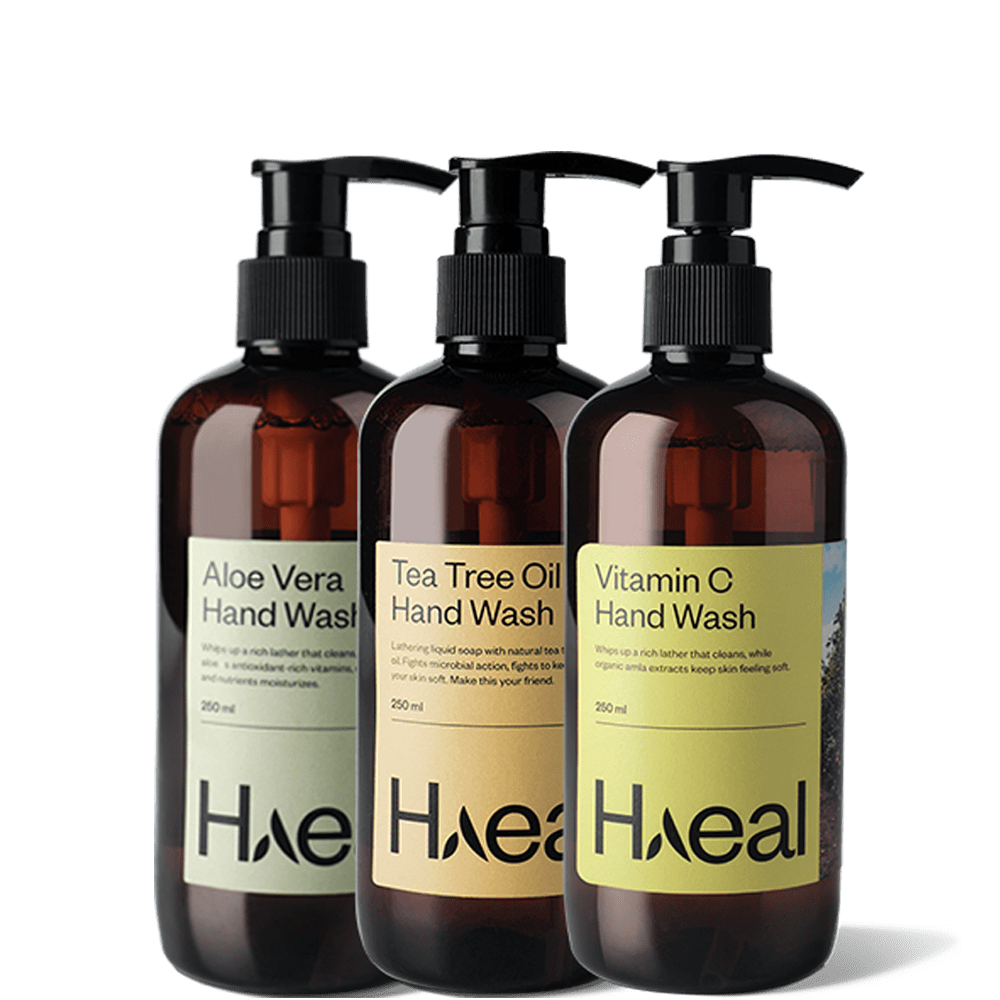 HAEAL Combos Hand Wash Combo Pack - 250 ml (Aloe vera, Vitamin C & Tea tree oil)