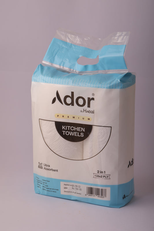 ADOR KITCHEN TOWEL 120*2ply (2 in 1 pack)